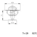 TERMOSTAT STAR  742, AUTOSAN H-9, BIZON, URSUS 5312, CATERPILLAR, LANDINI, 82°C