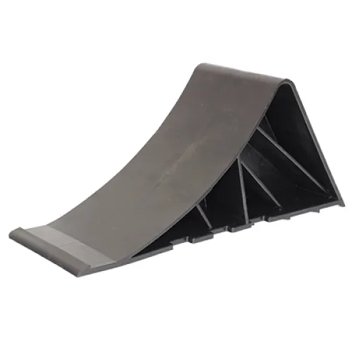 KLIN POD KOŁA L=200MM PLASTIKOWY CZARNY, DIN 76051