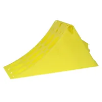 KLIN POD KOŁA L=383MM PLASTIKOWY ŻÓŁTY, OBCIĄŻENIE DO 3,5T