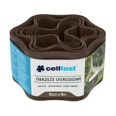 CELLFAST 30-011H — OBRZEŻE OGRODOWE FALISTE BRĄZOWE - 10x900cm