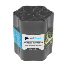 CELLFAST 30-053 — OBRZEŻE OGRODOWE FALISTE GRAFITOWE - 20x900cm