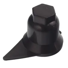 POLSKA PRODUKCJA 32MMCOLBLACKD — OSŁONA SZPILKI KOŁA S-32 CZARNA DŁUGA, PLASTIKOWA, ZE WSKAŹNIKIEM