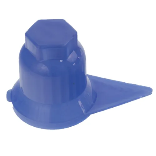 OSŁONA SZPILKI KOŁA S-33 NIEBIESKA PLASTIKOWA, ZE WSKAŹNIKIEM