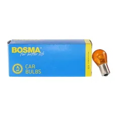 BOSMA 3493 — ŻARÓWKA PY21W, 24V, 21W BAU15S, AMBER, HOMOLOGACJA E13, KPL. 10SZT.