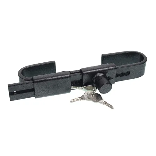 ZAMEK - BLOKADA KONTENERA - STAL WĘGLOWA, 2 KLUCZE, PRZEŚWIT 210/420MM