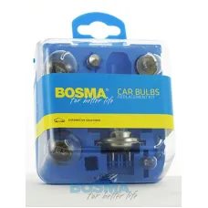 BOSMA 4278 — ZESTAW ŻARÓWEK 12V + BEZPIECZNIKI H7, PY21, P21, W5W, R5W, C5W