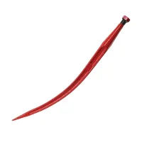 ZĄB ŁADOWACZA WYGIĘTY L=600MM, KROKODYL M22X1,5, Z NAKRĘTKĄ STOŻKOWĄ
