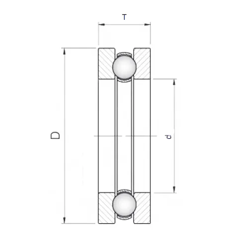 ŁOŻYSKO KULKOWE 1-RZĘDOWE 6004 POPRZECZNE, 42X20X12MM