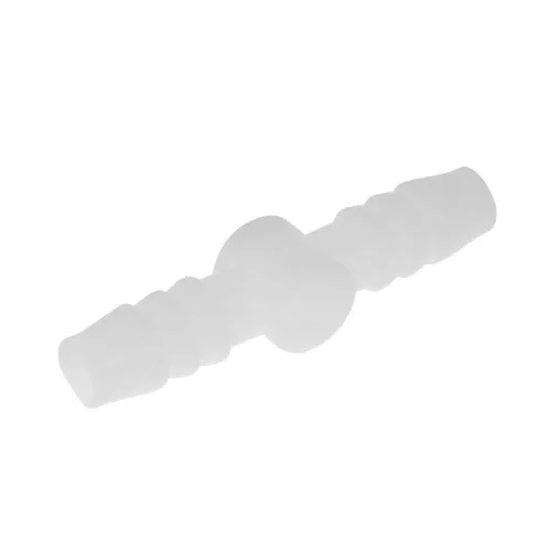 ŁĄCZNIK PLASTIKOWY DO WĘŻY PALIWA PROSTY FI   8mm - BIAŁY