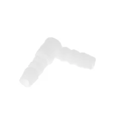  607005B — ŁĄCZNIK PLASTIKOWY DO WĘŻY PALIWA KOLANKO FI   5mm - BIAŁY