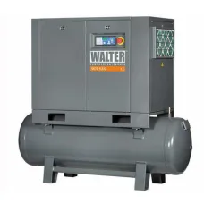 WALTER 75500P — KOMPRESOR SPRĘŻARKA ŚRUBOWA 500L 7,5KW, 8/10/13BAR, ZBIORNIK POZIOMY