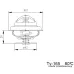 TERMOSTAT ZETOR FORTERRA, MF, PORSCHE 80°C