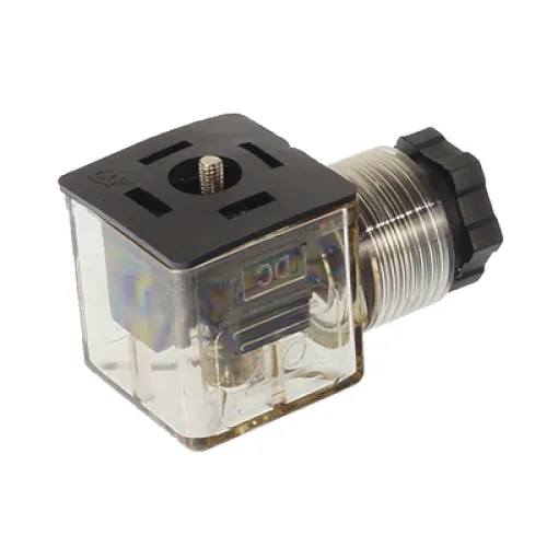 WTYCZKA DO CEWKI Z LED, 12V, DC