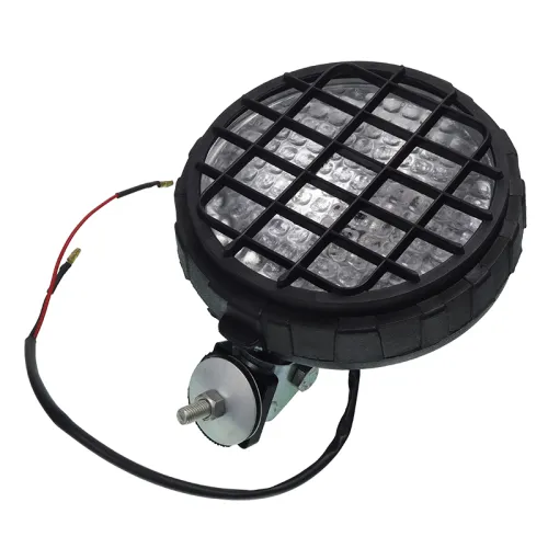 LAMPA ROBOCZA OKRĄGŁA Z KRATKĄ + WŁĄCZNIK 8724.3.09