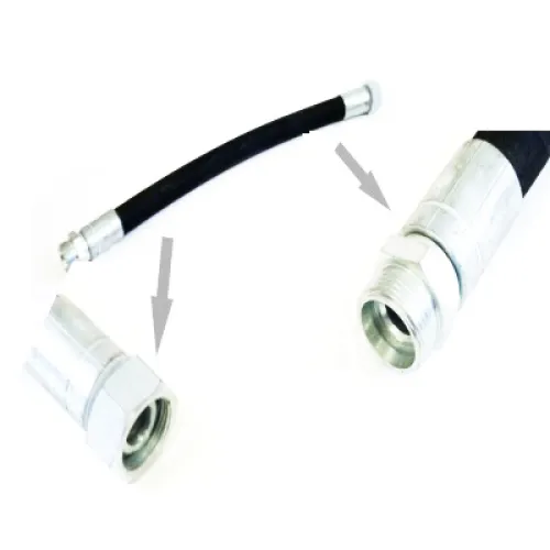 PRZEWÓD HYDR. GWINT M30X2, AB-19- 500 PROSTE/PROSTE, 10,5MPA