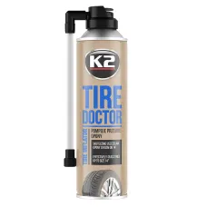 K2 B310 — PREPARAT DO NAPRAWY USZKODZONYCH OPON 400ML - SZYBKO POMPUJE I SKUTECZNIE USZCZE...