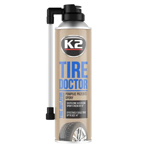 PREPARAT DO NAPRAWY USZKODZONYCH OPON 400ML - SZYBKO POMPUJE I SKUTECZNIE USZCZELNIA