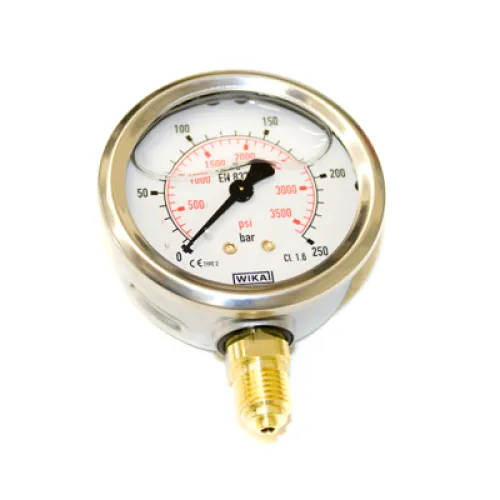 MANOMETR 1/4 DÓŁ, 0-250 BAR