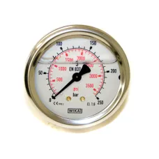 WIKA B711-W063250T — MANOMETR 1/4 TYŁ, 0-250 BAR