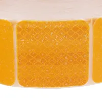 TAŚMA ODBLASKOWA W ROLCE 50MB ŻÓŁTA III GENERACJA, PRZERYWANE, KONTUROWA