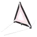 TRÓJKĄT OSTRZEGAWCZY 430X430X430MM, 380GRAM, NÓŻKI CIENKIE, HOMOLOGACJA E-4