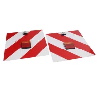ZESTAW TABLIC OSTRZEGAWCZYCH 423x423 (2SZT) WRAZ Z OŚWIETLENIEM