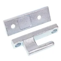 ZAWIAS BURTY ALUMINIOWEJ L=120MM, STALOWY OCYNK KPL