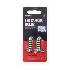  C5WC10W4L39B — ŻARÓWKI LED CANBUS C5W C10W 2SZT, 4SMD 5630, 39MM BIAŁE 12V