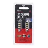 ŻARÓWKI LED CANBUS C5W C10W 2SZT, 9SMD 2385, 41MM BIAŁE 12V