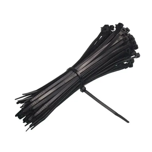 OPASKI ZACISKOWE ODPINANE 200X4,6MM CZARNE, PLASTIKOWE, 100SZT/OPAKOWANIE