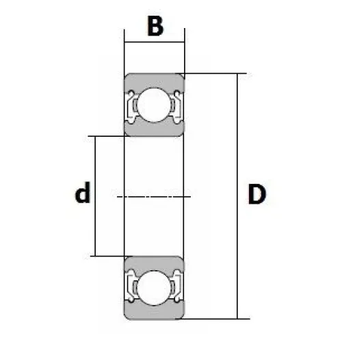 ŁOŻYSKO SAMONASTAWNE D 206 30X62X35,7MM