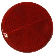 DOB DOB32CZERW — ODBLASK OKRĄGŁY PRZYKLEJANY CZERWONY FI 60MM