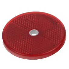 DOB DOB33CZERW — ODBLASK OKRĄGŁY Z OTWOREM CZERWONY FI 60MM