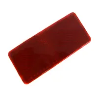 ODBLASK PROSTOKĄTNY PRZYKLEJANY CZERWONY 90X40MM