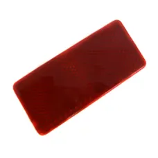 DOB DOB35CZERW — ODBLASK PROSTOKĄTNY PRZYKLEJANY CZERWONY 90X40MM