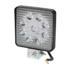 GMP EL041 — LAMPA ROBOCZA LEDOWA PROSTOKĄTNA,  9 LED 12-24V, 109X109X25 MM, OBUDOWA ALUM.