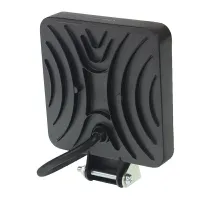 LAMPA ROBOCZA LEDOWA PROSTOKĄTNA, 16 LED 9-36V, 107X107X25, OBUDOWA ALUM. OŚWIETLENIE SKUPIONE (SPOT)