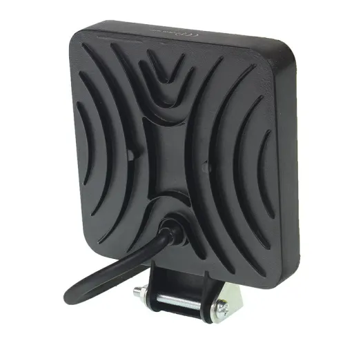 LAMPA ROBOCZA LEDOWA PROSTOKĄTNA, 16 LED 9-36V, 107X107X25, OBUDOWA ALUM. OŚWIETLENIE SKUPIONE (SPOT)