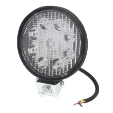GMP EL044B — LAMPA ROBOCZA LEDOWA OKRĄGŁA,  9 LED 12V, FI 116MM, GRUBOŚĆ - 28MM, OBUDOWA ALUM...