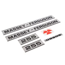 POLSKA PRODUKCJA EMB-MF255 — KPL. EMBLEMATÓW MF-255,3SZT/OPAKOWANIE (2X BOK, 1X PRZÓD), NAKLEJKI