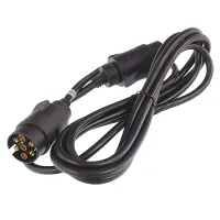 PRZEWÓD/ZŁĄCZE ELEKTRYCZNE PRZYCZEPY   3,0M, 2 WTYCZKI 7PIN - 7 ŻYŁ, PLASTIKOWE WTYCZKI