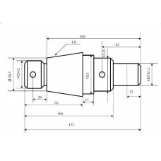 GMP F50-3405101B — SWORZEŃ SIŁOWNIKA C50 MTZ L=133MM, FI=28,5MM