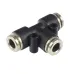 SZYBKOZŁ. TEKALANU FI  6MM TRÓJNIK, PLASTIKOWO-METALOWE