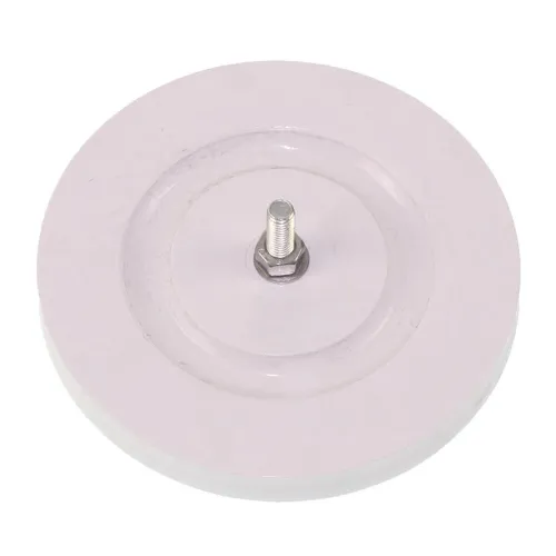 ODBLASK OKRĄGŁY ZE ŚRUBĄ BIAŁY FI 75MM