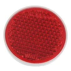 WAŚ FI75SC — ODBLASK OKRĄGŁY ZE ŚRUBĄ CZERWONY FI 75MM