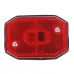 LAMPA OBRYSOWA CZERWONA Z ODBLASKIEM