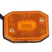 LAMPA OBRYSOWA POMARAŃCZOWA DIODOWA Z ODBLASKIEM I PRZEWODEM, 12-30V