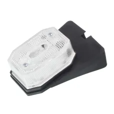FRISTOM FT-001 B I — LAMPA OBRYSOWA BIAŁA Z ODBLASKIEM, UCHWYT KĄTOWYOWY