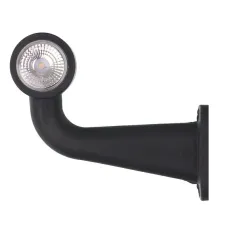 FRISTOM FT-009 F LED — LAMPA OBRYSOWA BIAŁO-CZERWONA DIODOWA NA WYSIĘGNIKU ŁAMANYM, L/P, DŁUGI , 12/24V