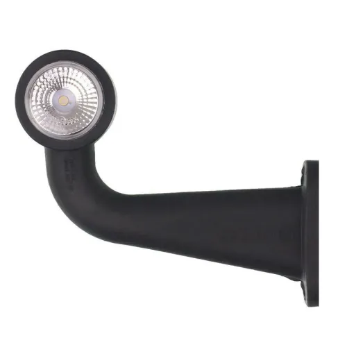 LAMPA OBRYSOWA BIAŁO-CZERWONA DIODOWA NA WYSIĘGNIKU ŁAMANYM, L/P, DŁUGI , 12/24V